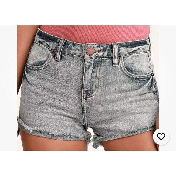 O’Neill High Rise Marina Cutoff Frayed Hem Jean Shorts 28 NWT boho festival stre - Picture 13 of 13